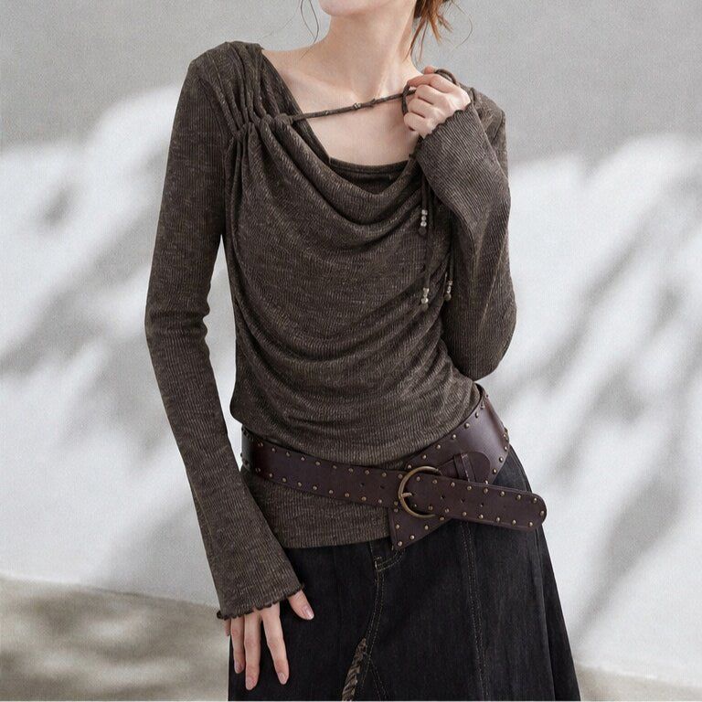 Elena String Drape Top