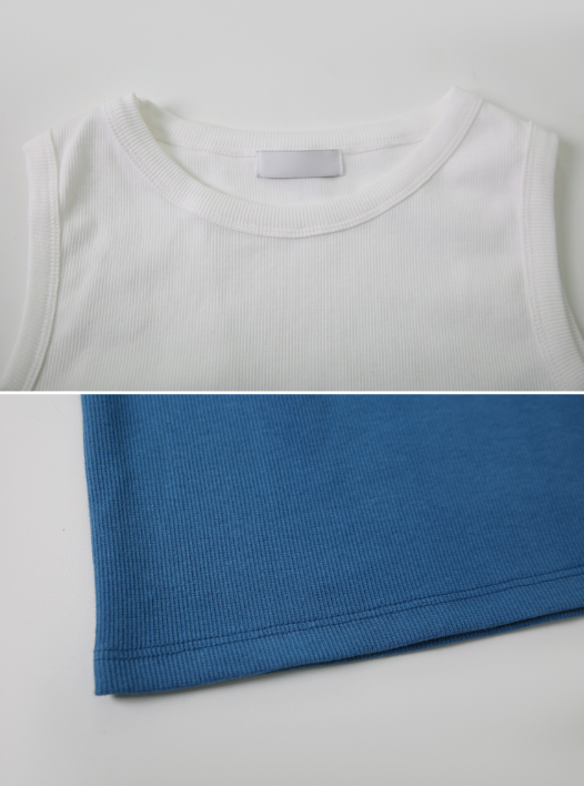 High Quality Basic Rib Sleeveless (5color)
