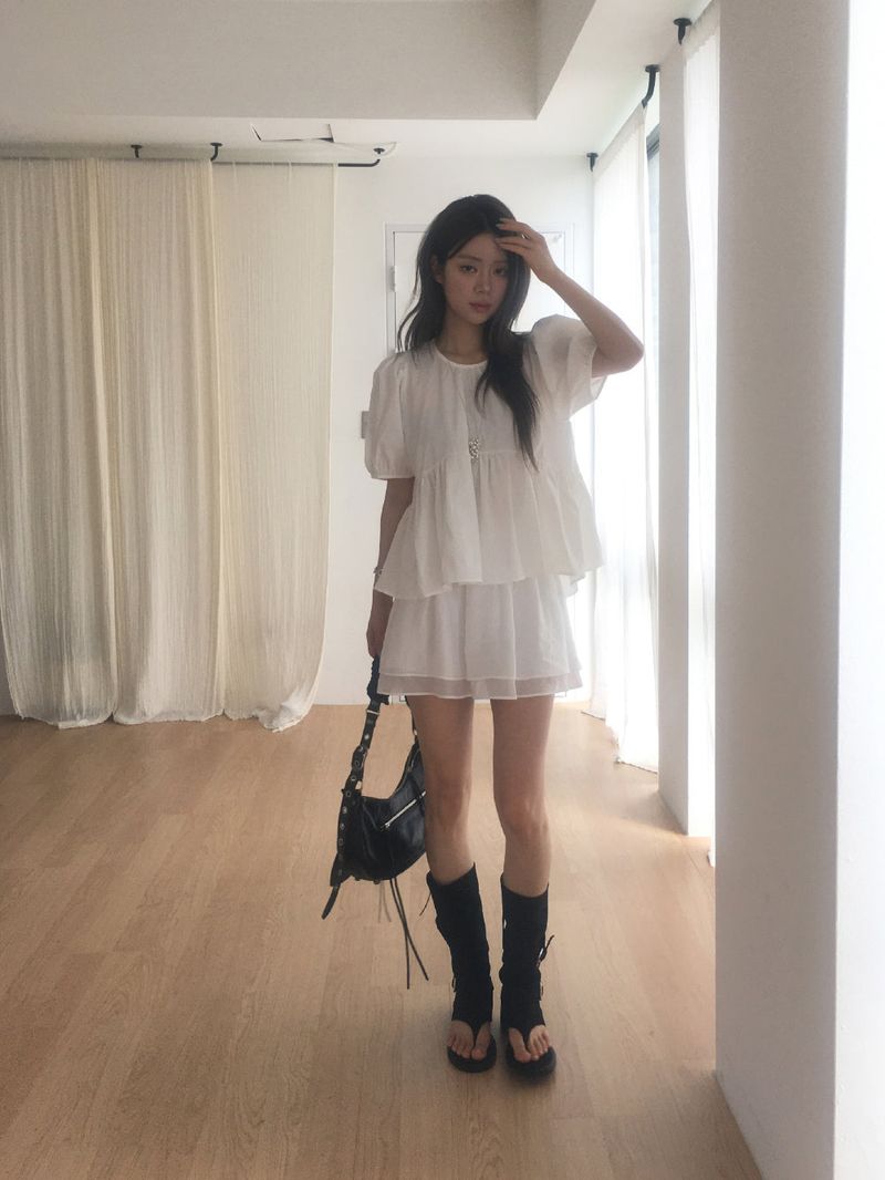 Asa flare mini skirt