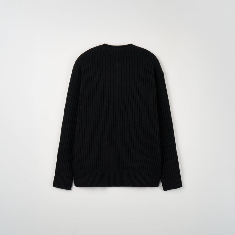 Stoic Henley-Neck Wool Knit (4 Colors)
