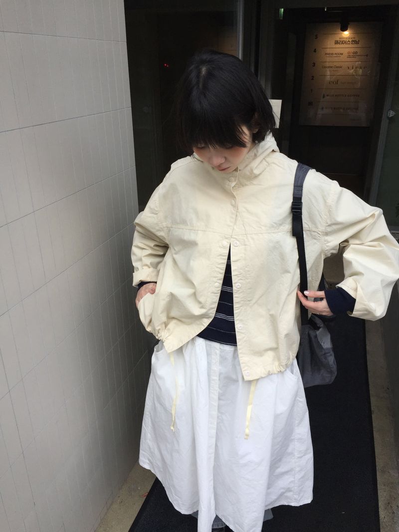 Camden Drawstring Hooded Jacket (2color)