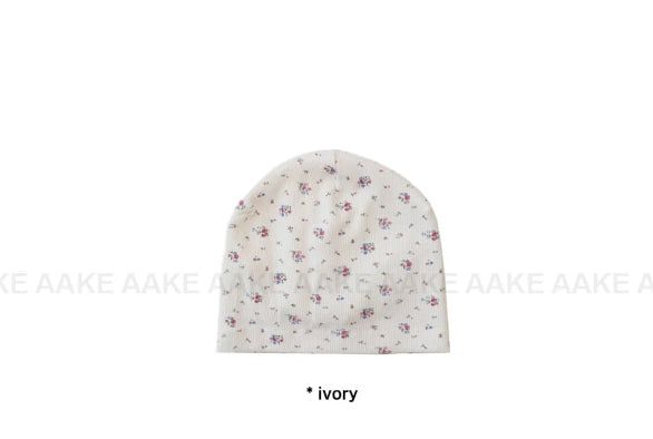 FLOWER WAFFLE BEANIE