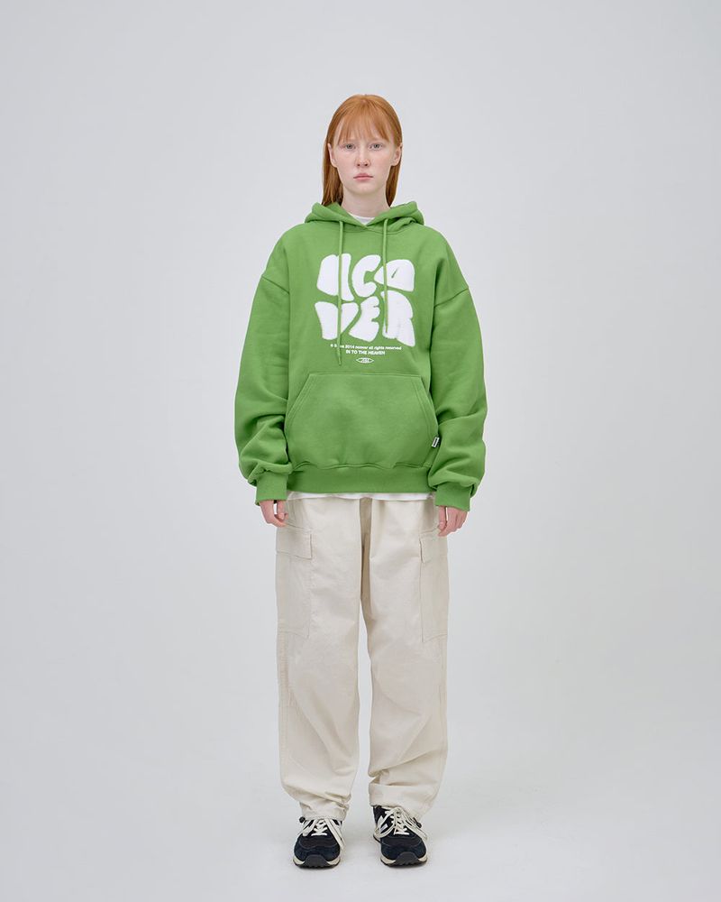 POINTAGE LOGO HOODIE - OLIVE GREEN