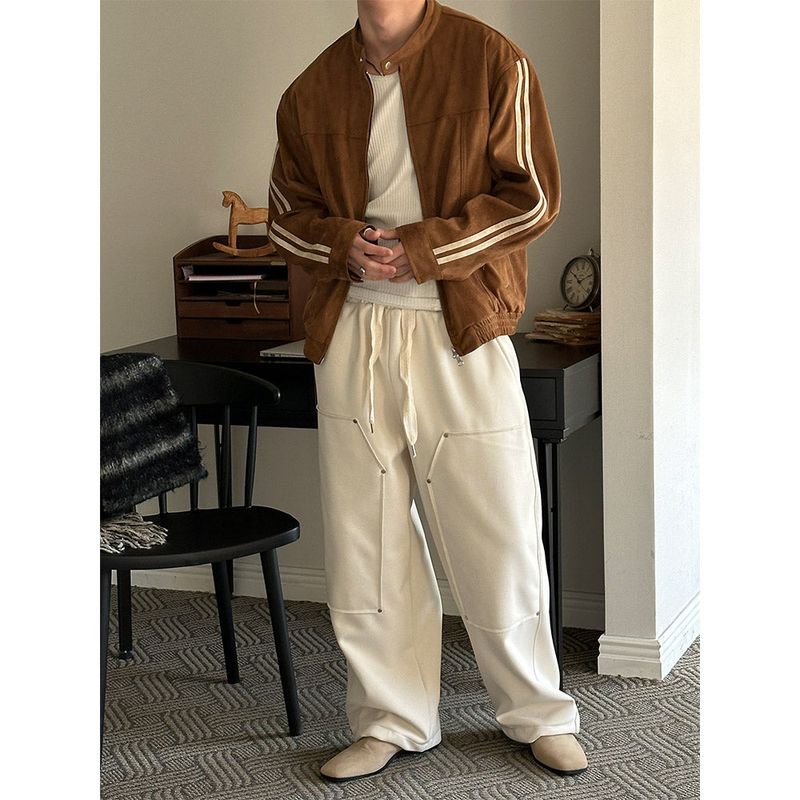 [F/W] Wool double rivet banding pants(3color)