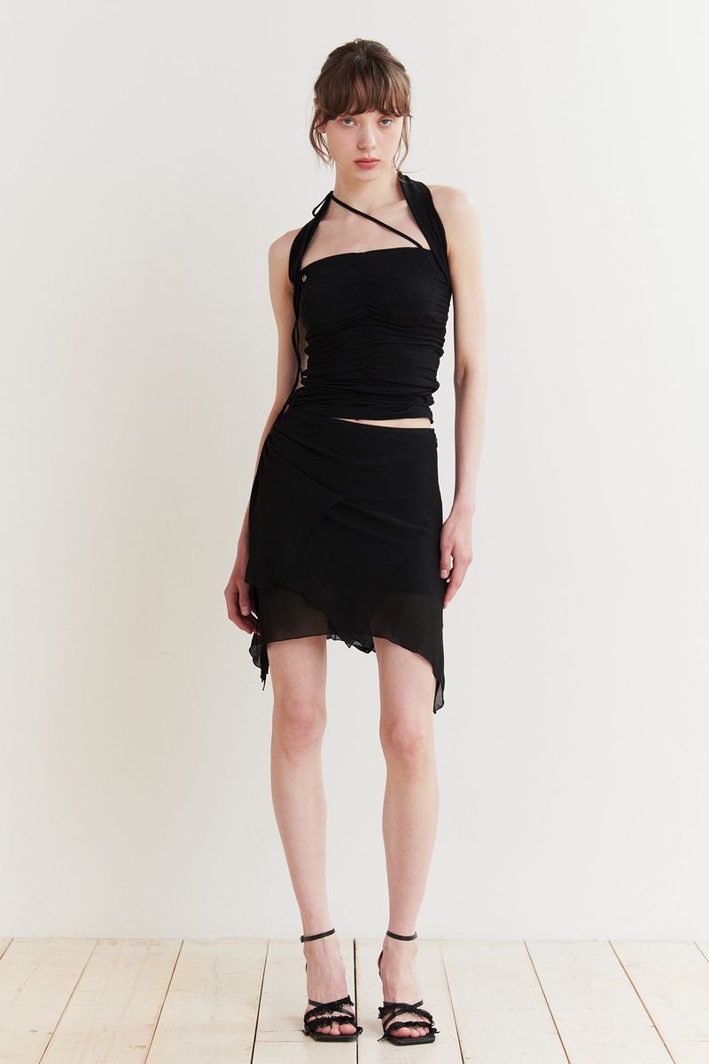 FAIRY HALTER TOP black