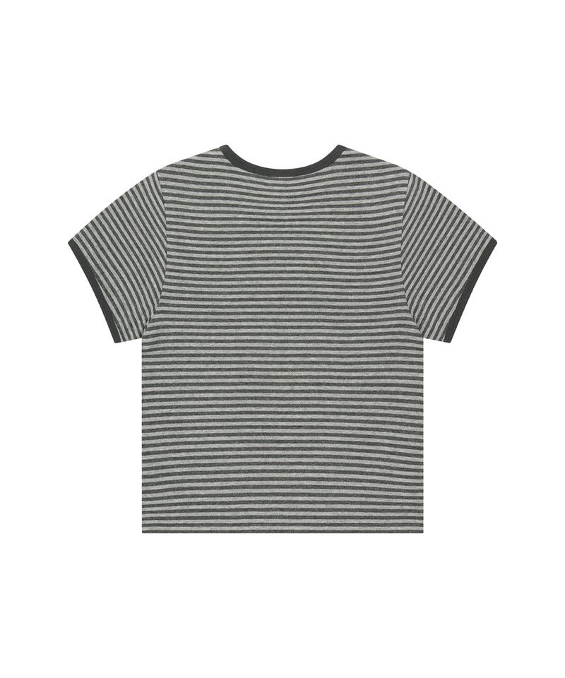 BASIC LOGO STRIPE RINGER TEE