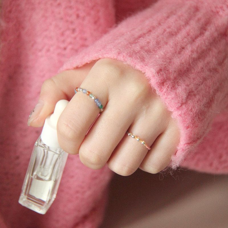 [CCNMADE] 菊 Silver Ring (Skyblue)