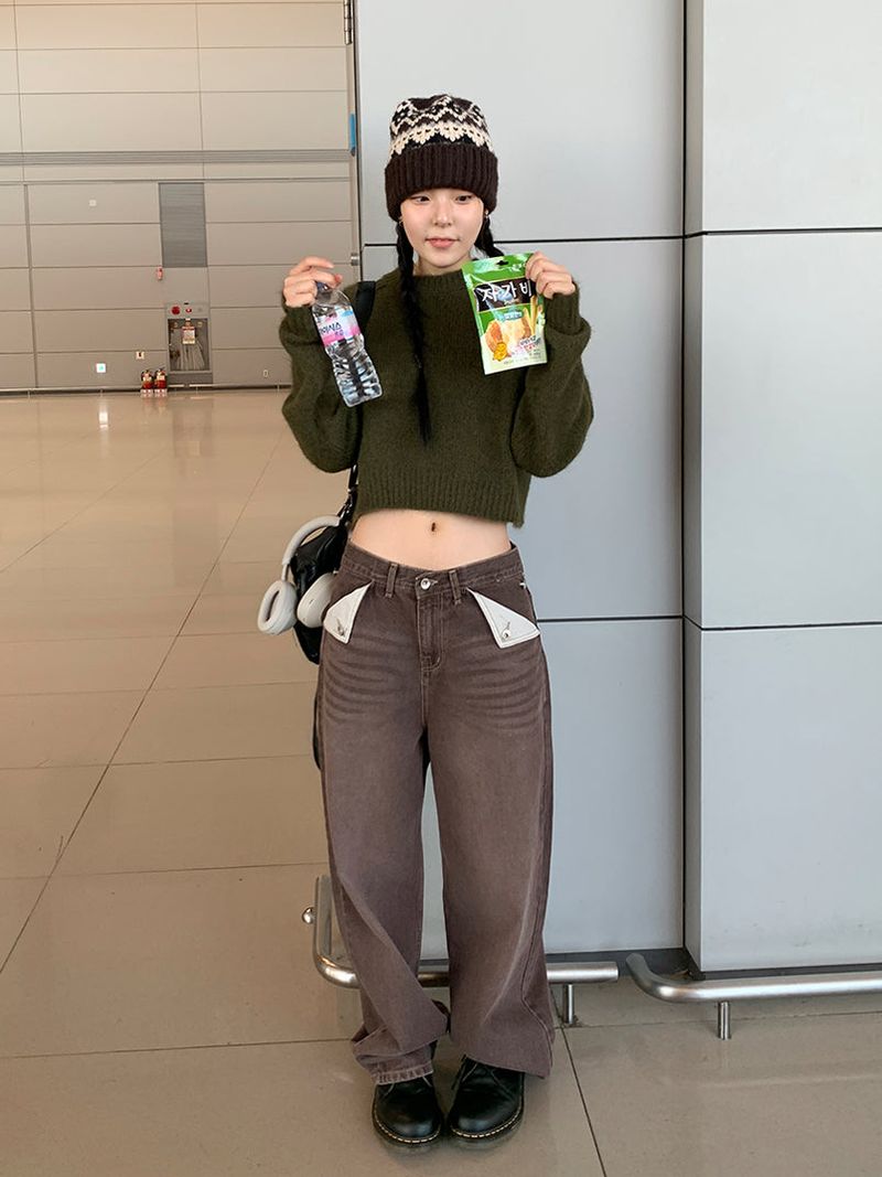 RETRO POCKET POINT JEANS (3C)