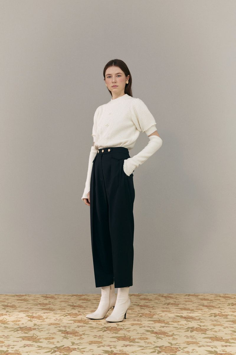 Gold button pants