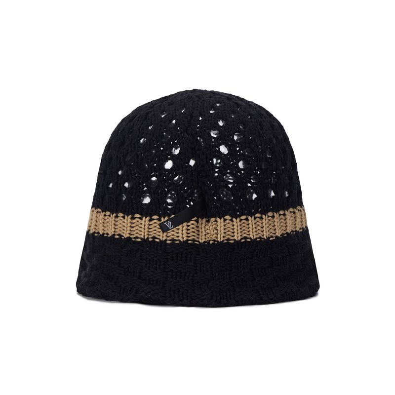 VZ Long Label Half Punching Bucket Hat / Black
