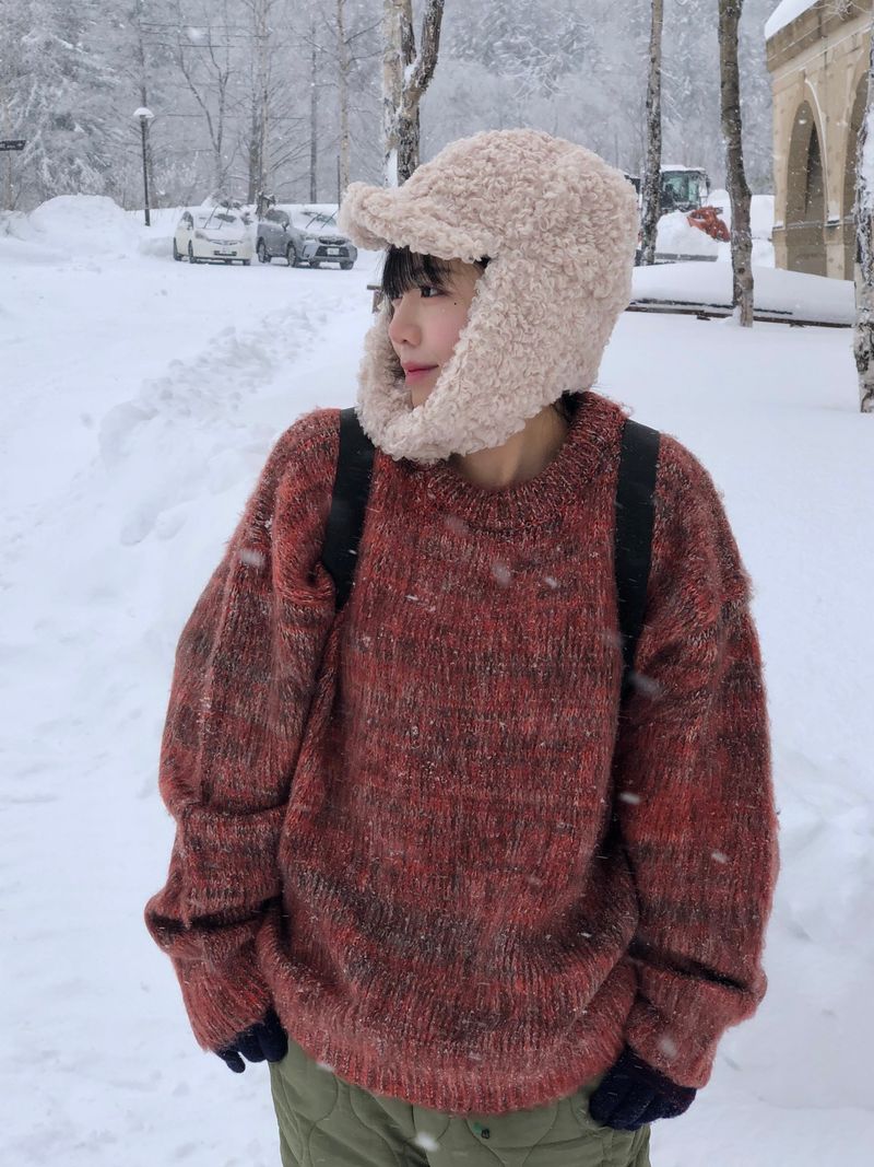 Fable snow melange knit