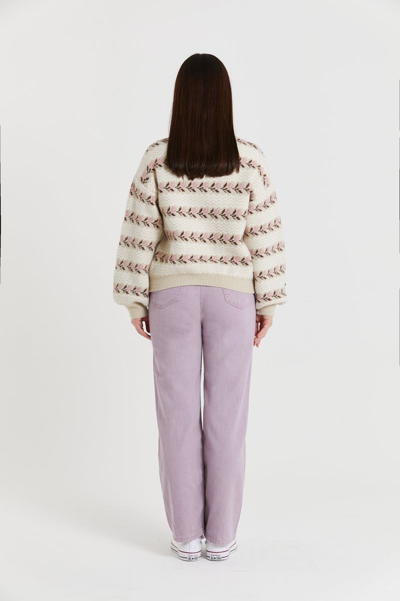 TULIP JACQUARD PULLOVER