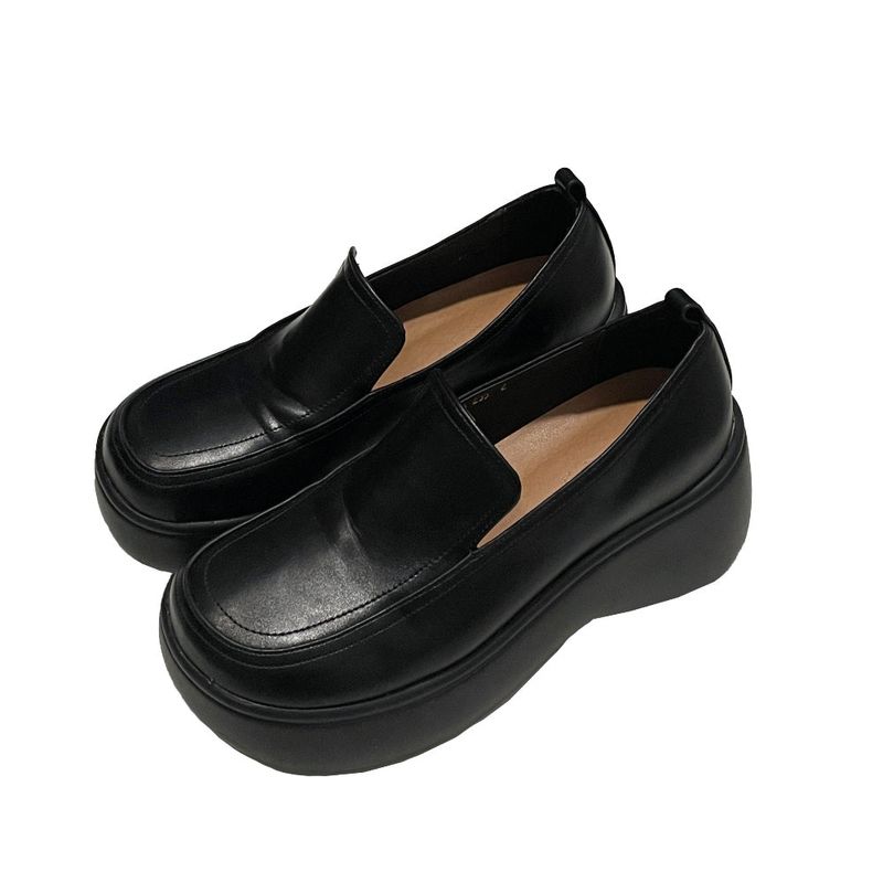 Platform minimal loafers