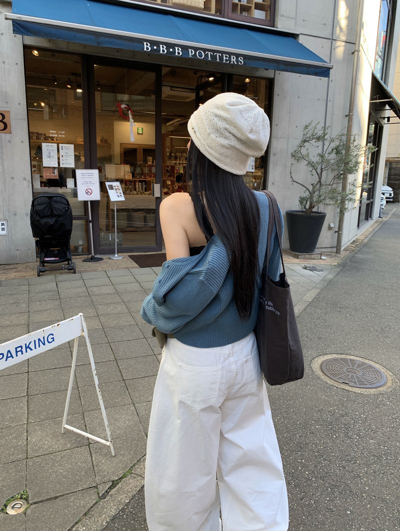 [ORIGINAL] Pudding Frill Angora Knit Cardigan