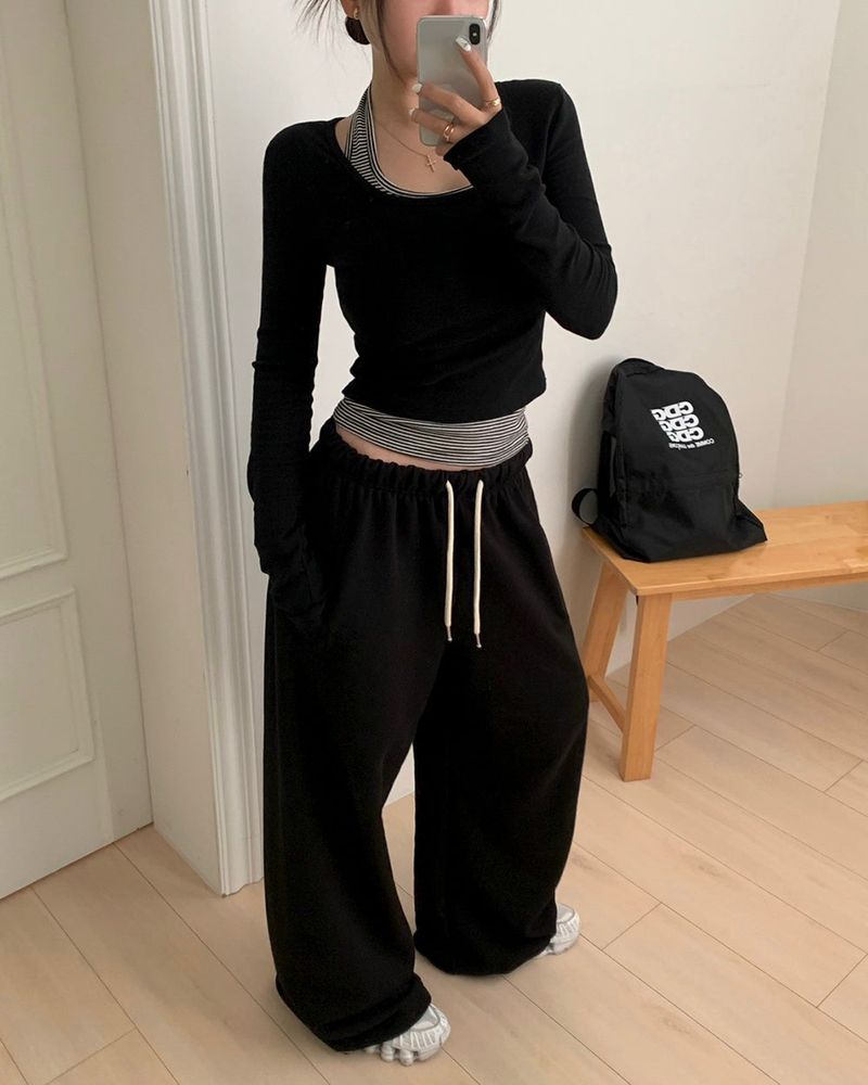 [Bellide made] Newer, two-way wide training pants