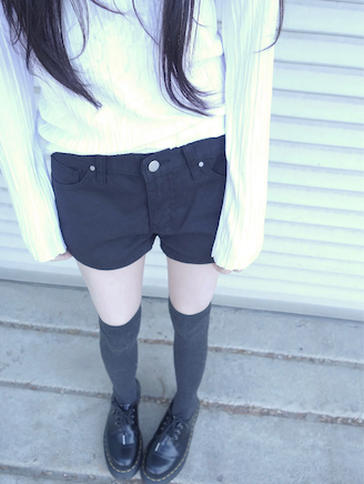 black short pants