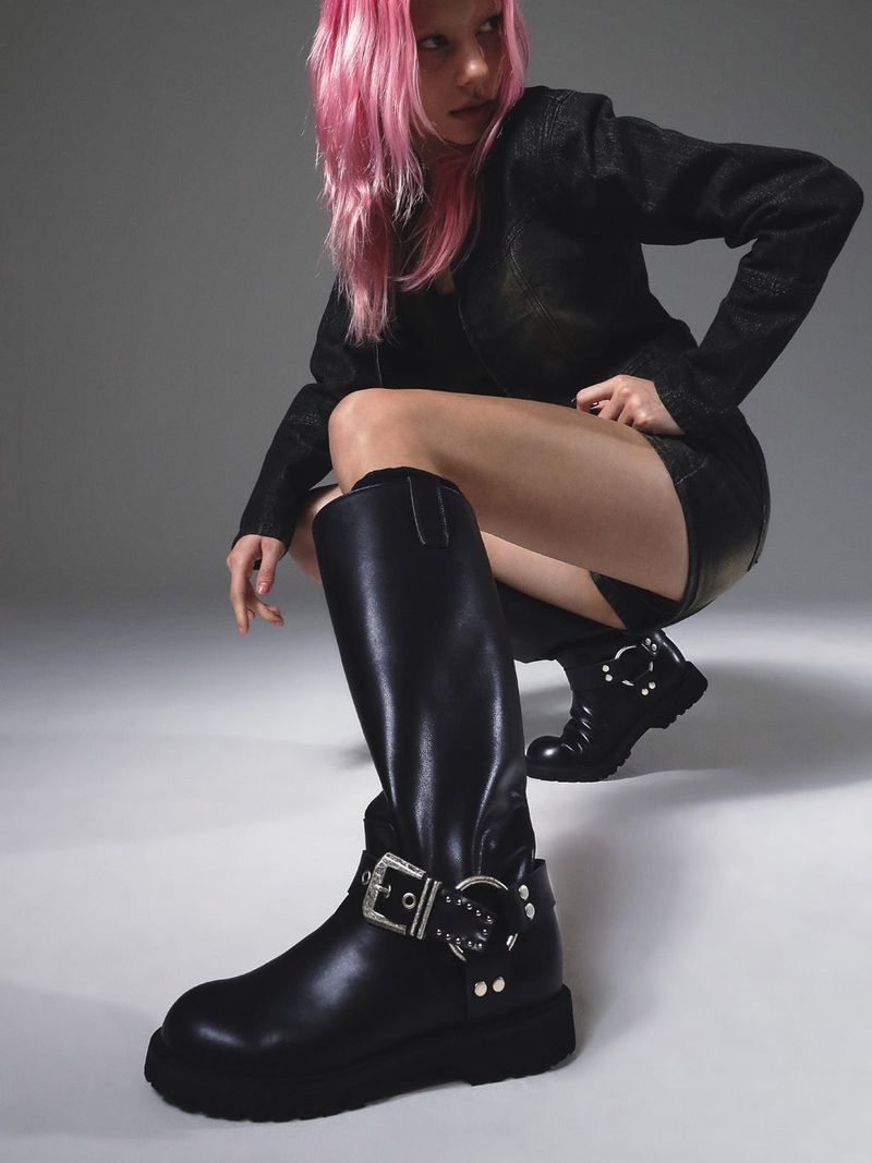 Biker Long Boots black