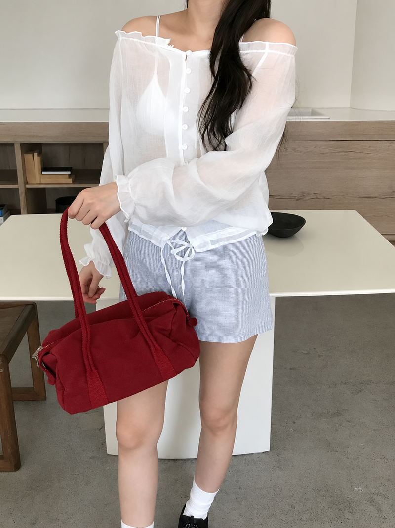 Salty Off-Shoulder Blouse (2 colors)