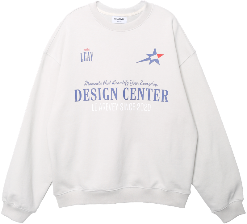 DESIGN CENTER SWEATSHIRT [LIGHT GRAY}
