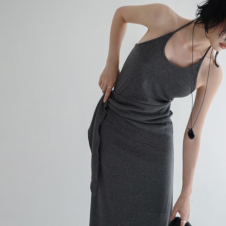 blitti（ブリッティ）の「[Kedain] Halter Neck Tie Long Dress-2Color（Dresses）」
