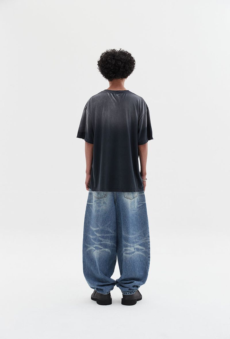awesome baggy denim pants blue