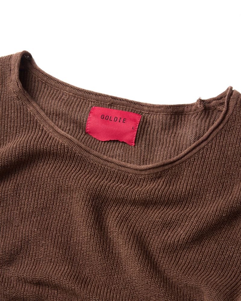 KNIT BROWN LONG SLEEVES