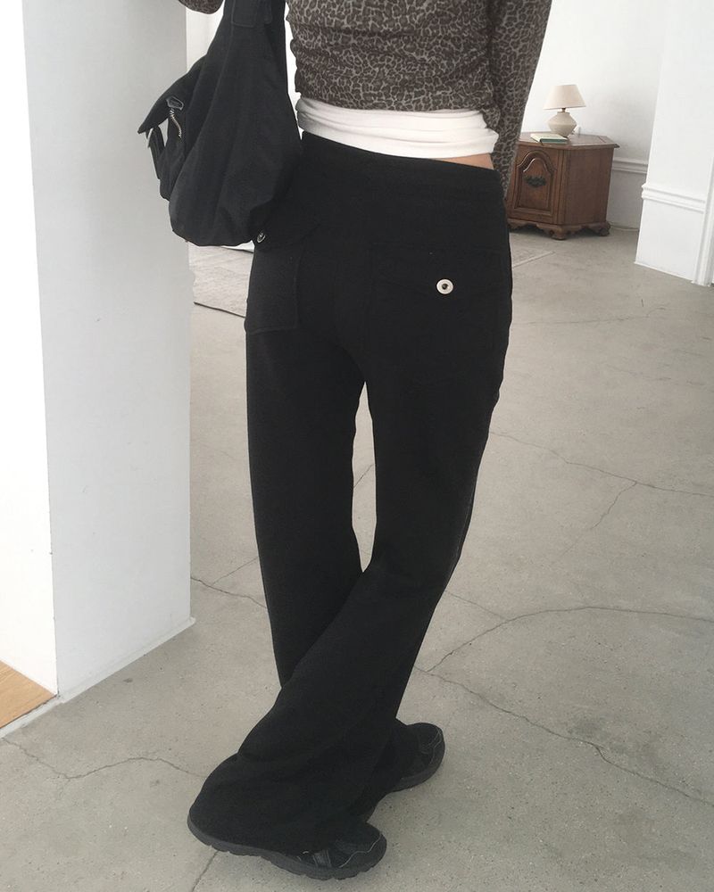 Niu Back Pocket Bootcut Sweat Pants