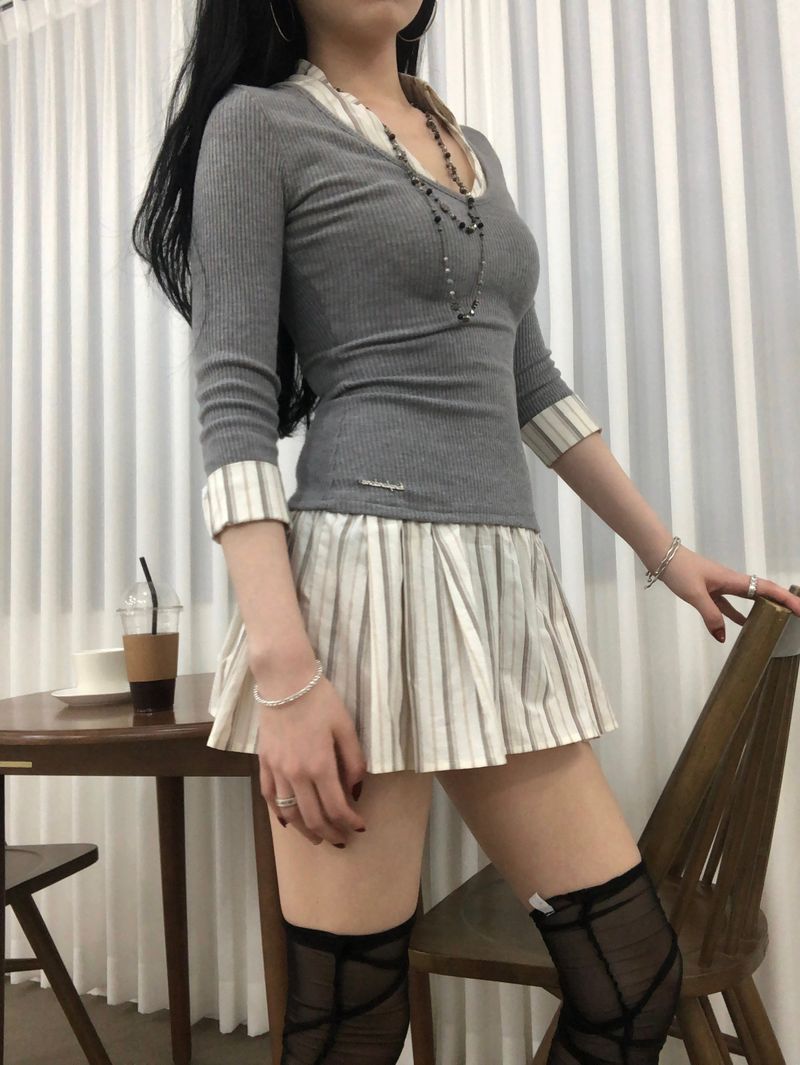 Stripe Warm Dress