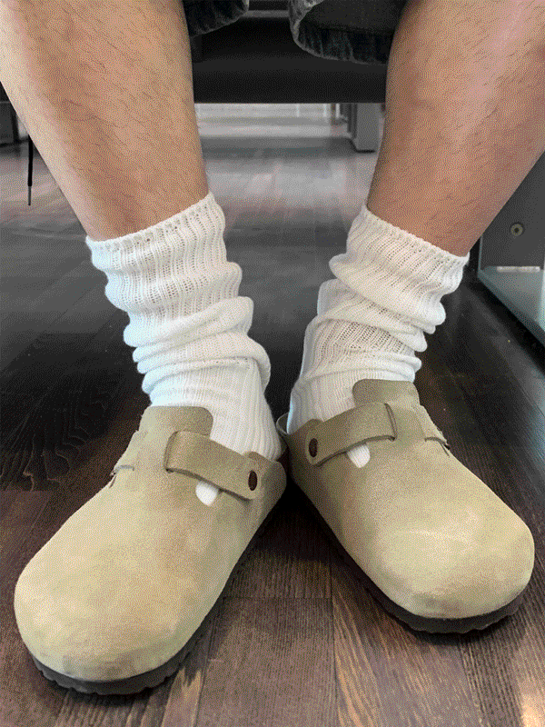 WHAT A LOOK（ワット ア ルック）の「School Ribbed Long Socks（Fashion Accessories）」