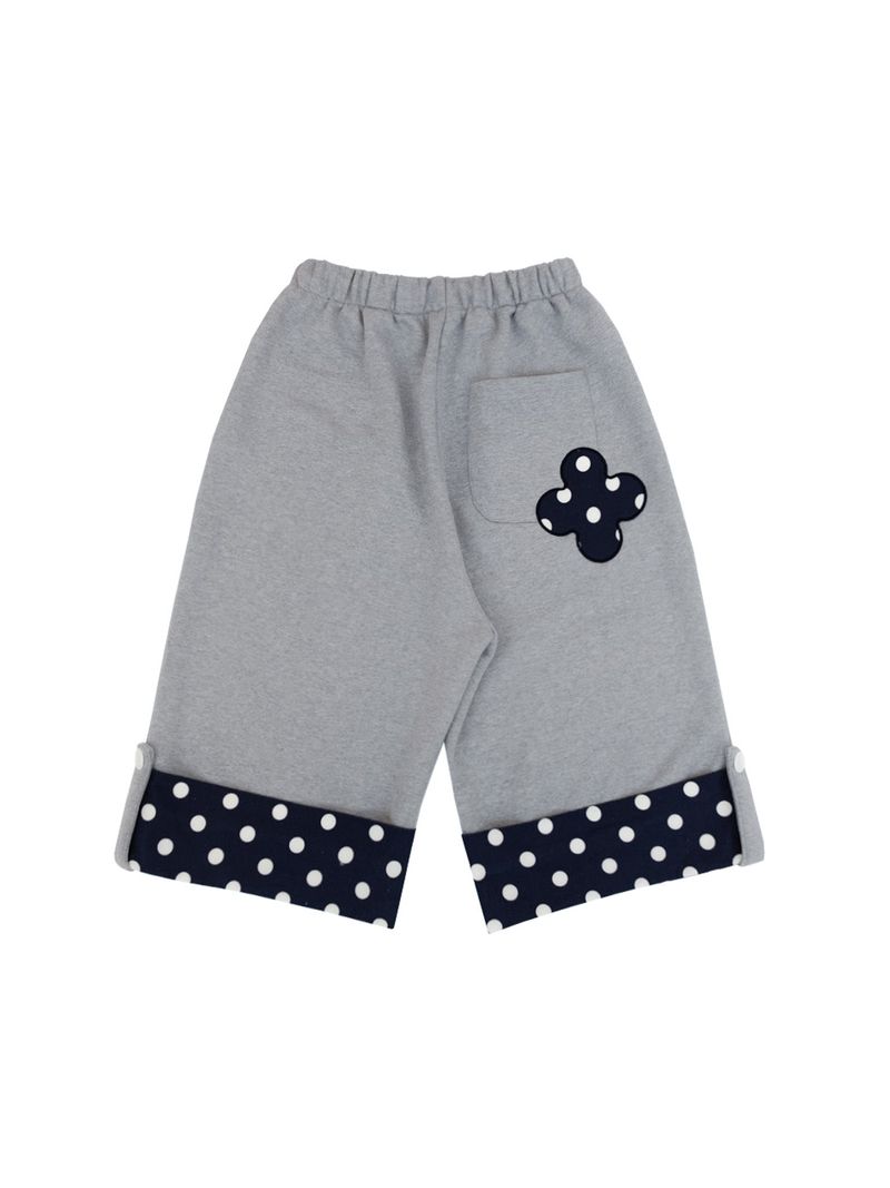 DOT FOLDING BERMUDA SWEATPANTS