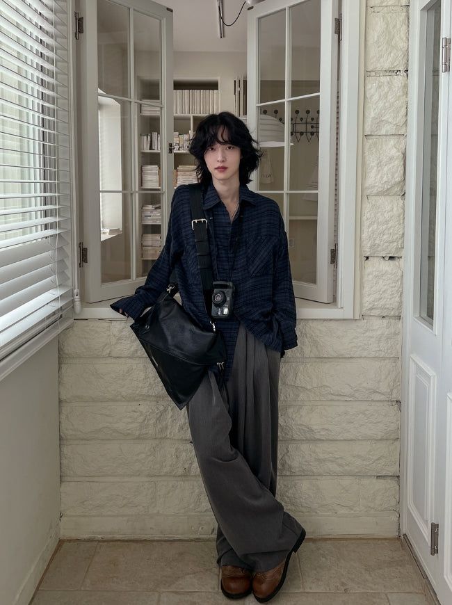 Hounds three-tuck wide slacks