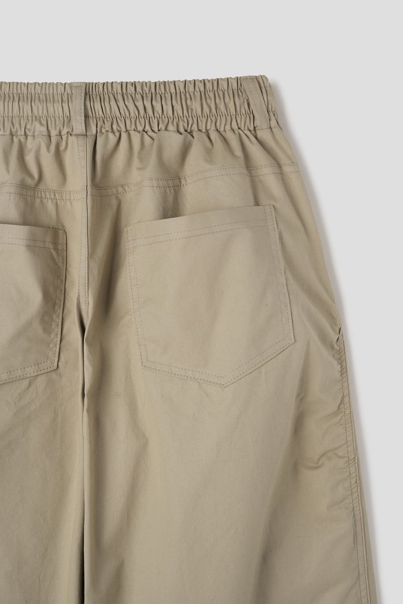 Ruin cut pintuck wide pants 4C