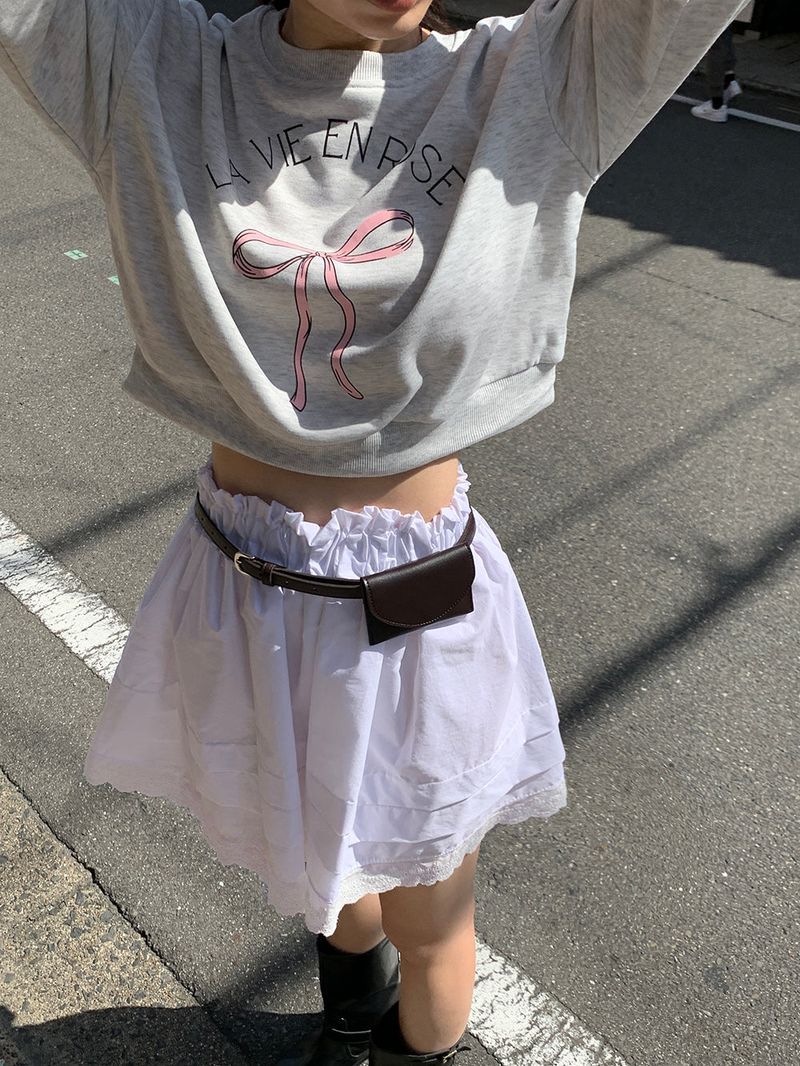 [MADE] Epo Lace Mini Skirt