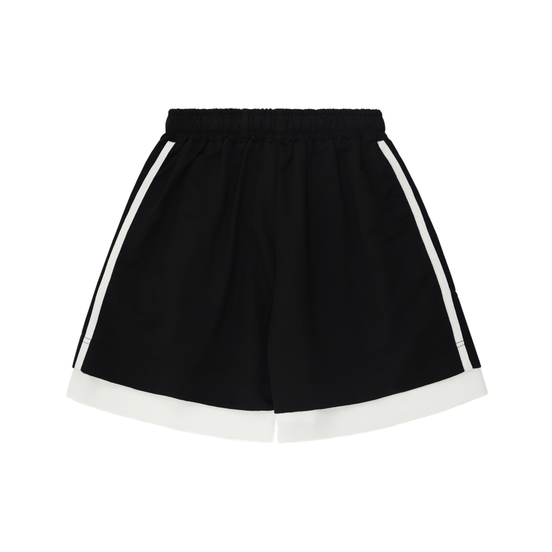 LAYERED RUSTLE HALF PANTS (3 COLORS)