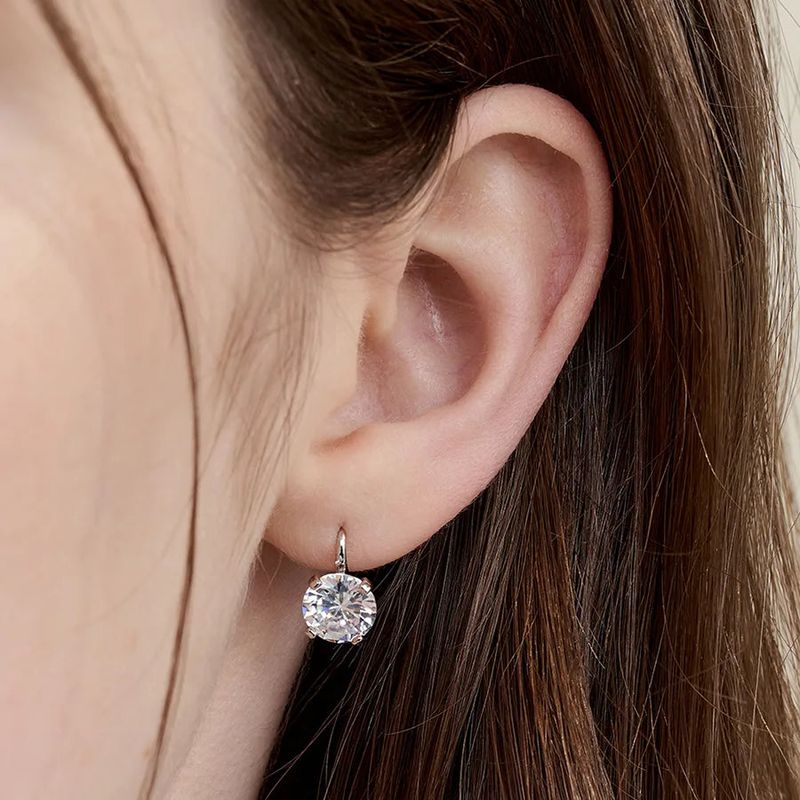 8mm cubic hook earring