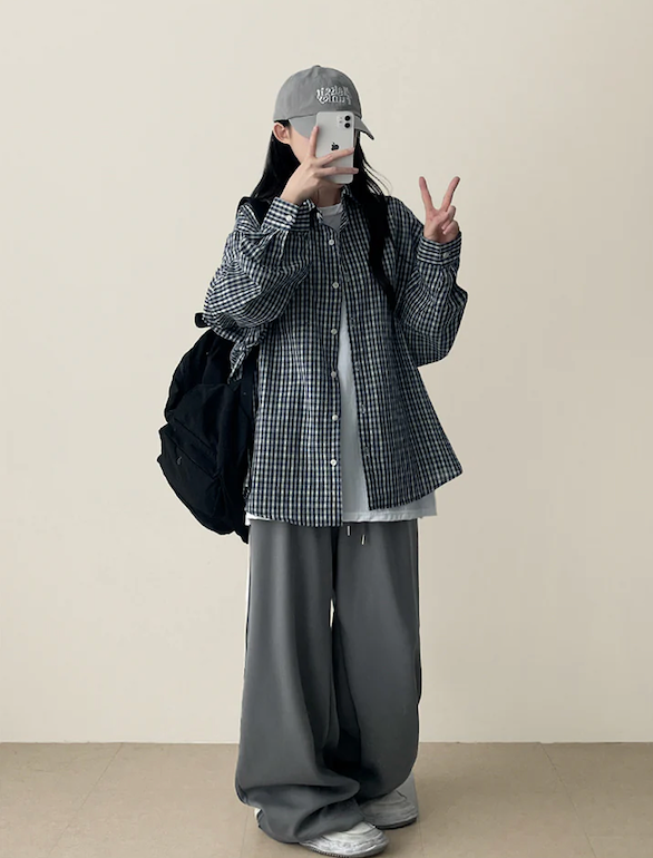 Enz Side Track Line Wide Pants