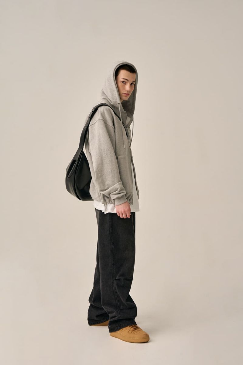 PINTUCK WIDE DENIM