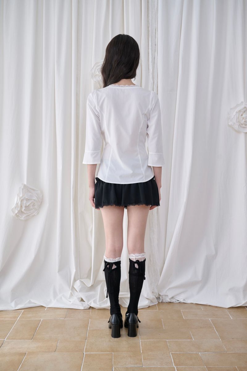 Mabel Lace Square-Neck Blouse (3 colors)
