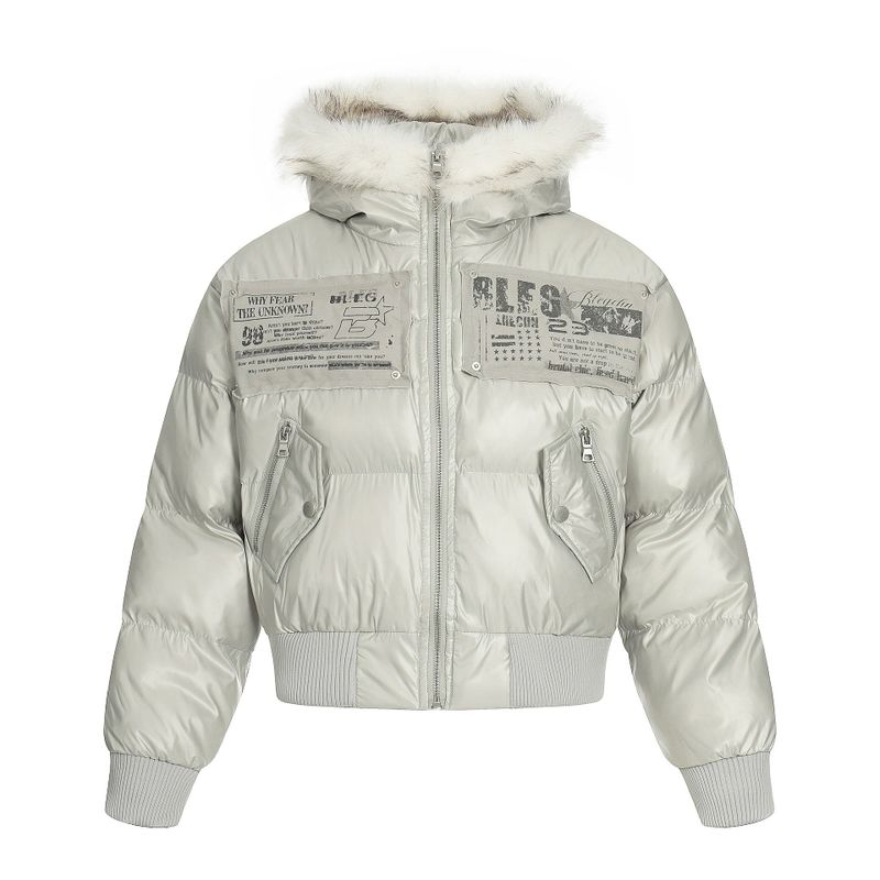 Extreme Patch Volume Hooded Puffer Jacket