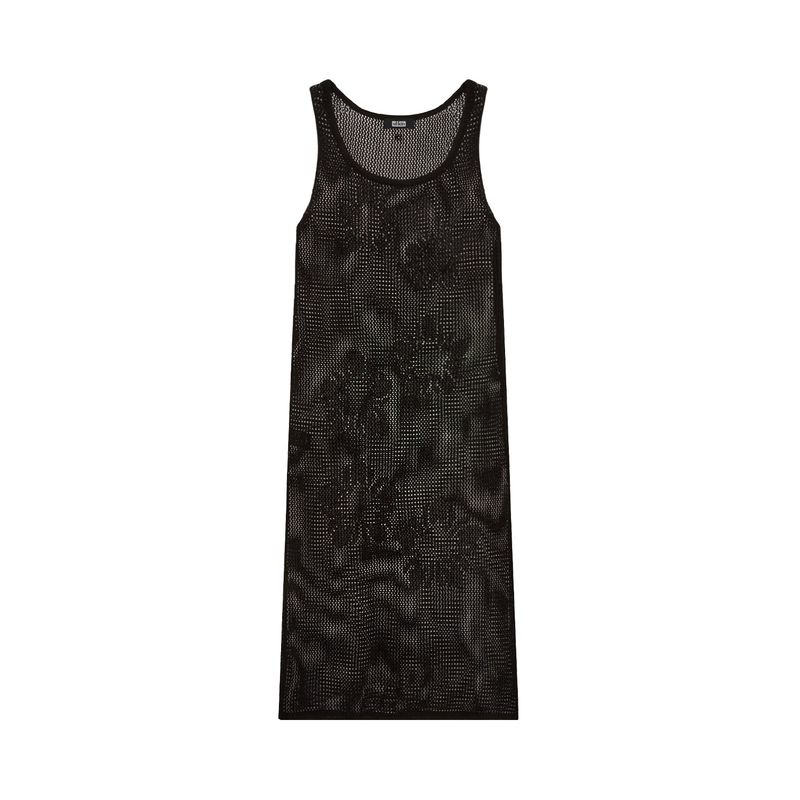 [24SS LSD COLLECTION] MUGUNG Crochet Knit Layered Dress_Black