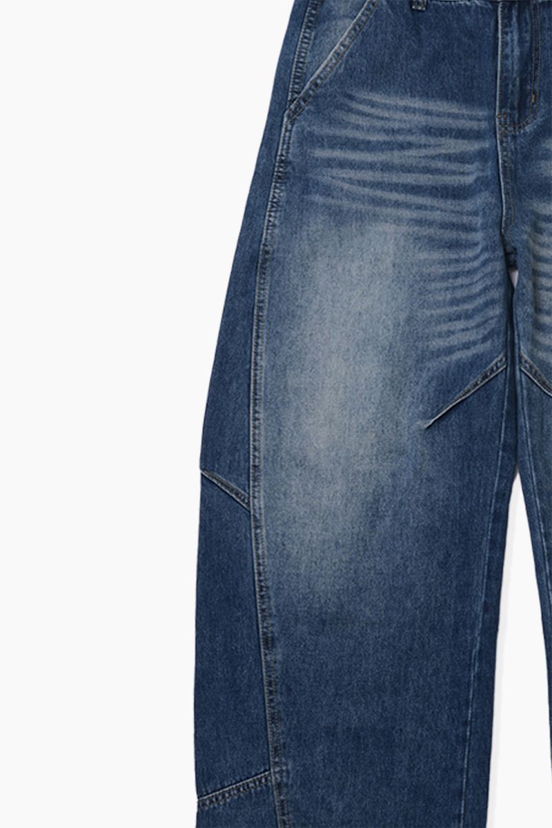 Dart Curved Denim Pants