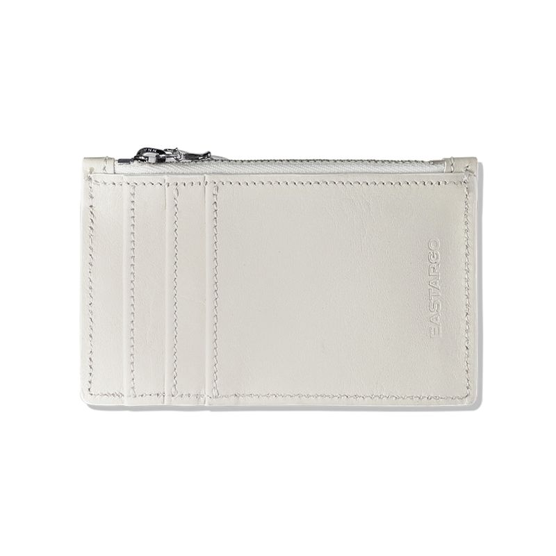 DOUBLE STING ZIPPER WALLET IVORY WHITE