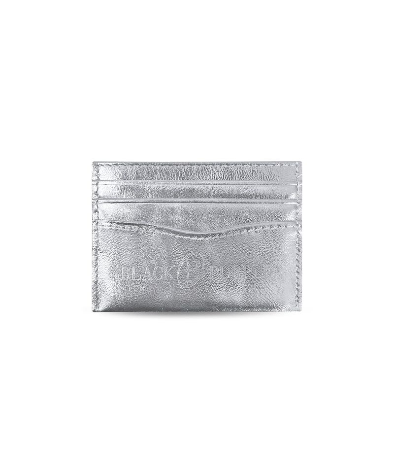 blackpurple(ブラックパープル)の「Holic Leather Card Wallet-silver(Bags)」