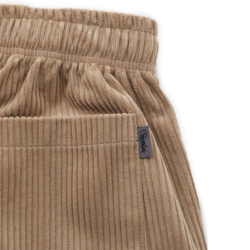 CORDUROY LOGO HALF PANTS CAMEL