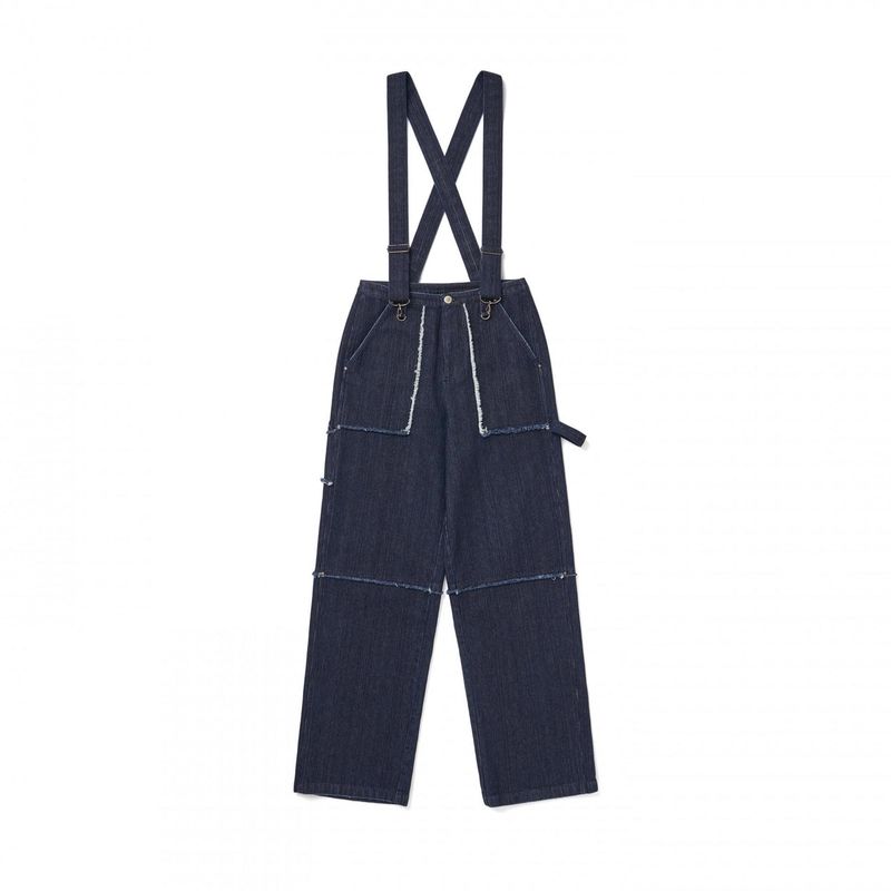 SUSPENDERS DENIM PANTS