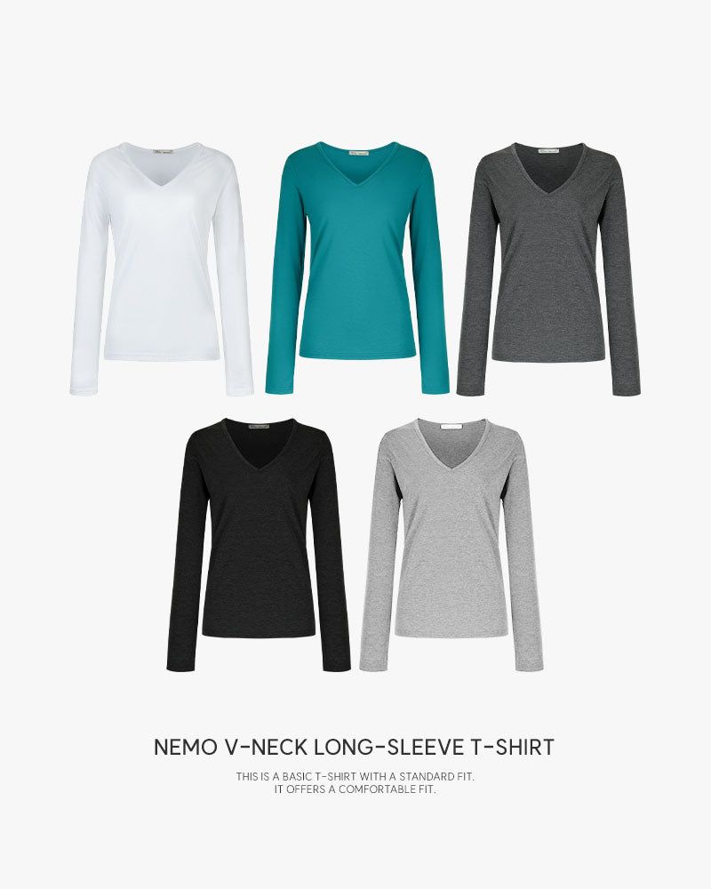 [ORIGINAL] Nimo Deep V-neck long-sleeve T-shirt