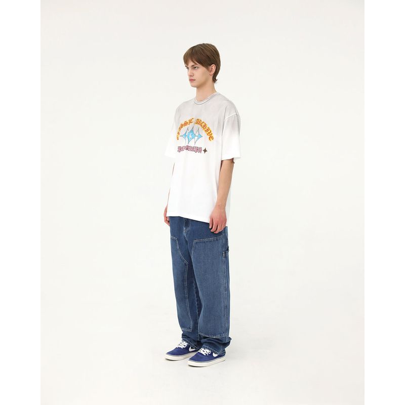 DOUBLE KNEE DENIM PANTS