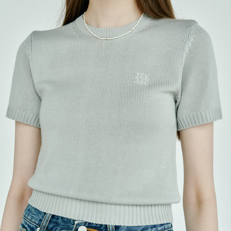 Silky half knit - L/Grey - TKH002
