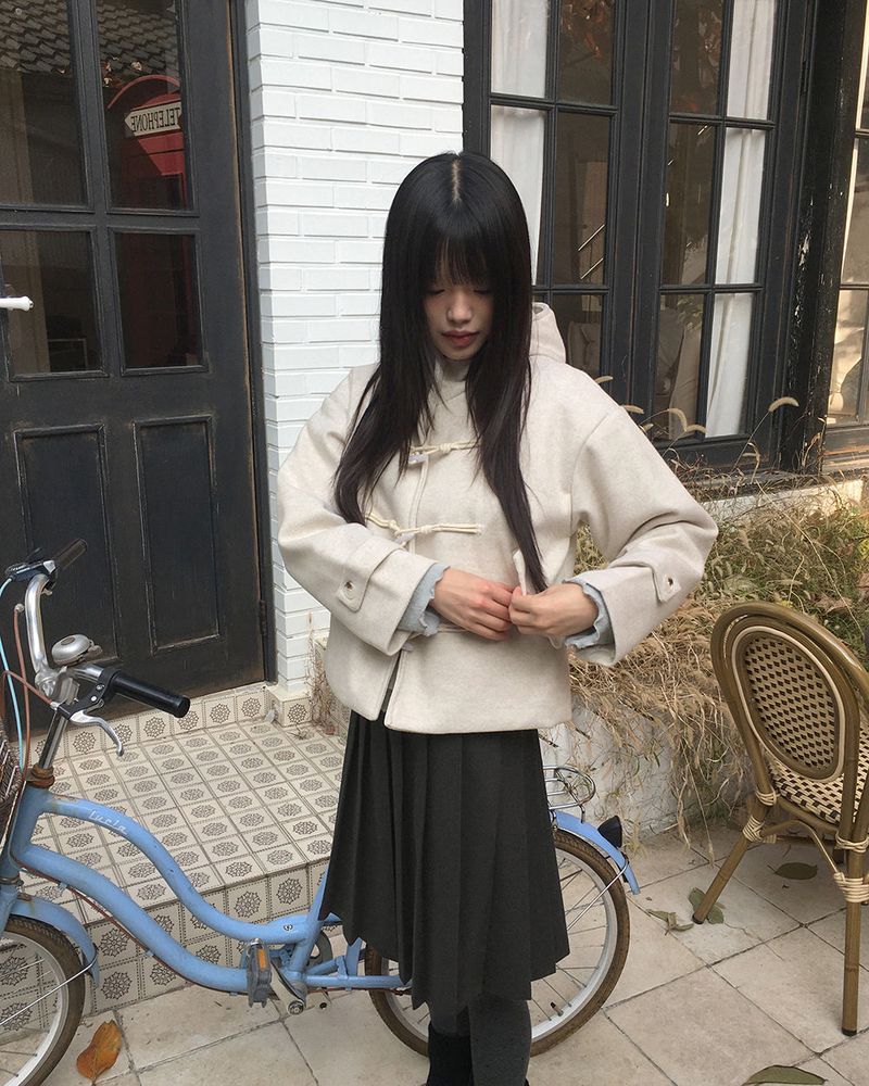 Lumin Toggle Hood Short Coat