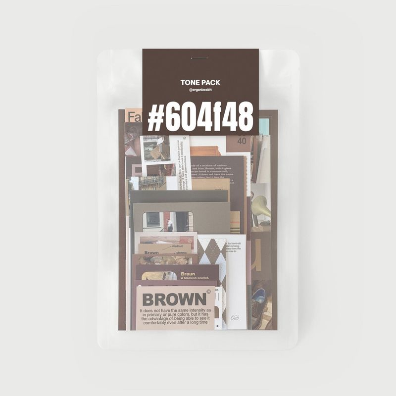 oab tone pack brown / scrap sticker set